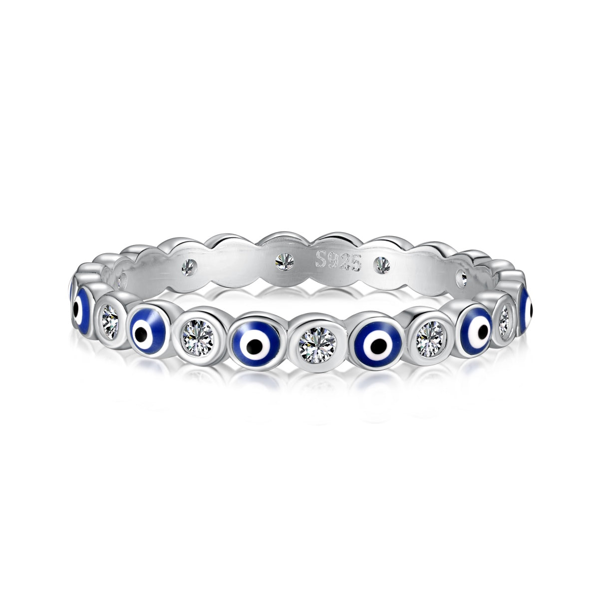 [Aurora]Sparkling Vibrant Round Shape Daily Ring