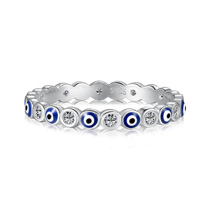 [Aurora]Sparkling Vibrant Round Shape Daily Ring