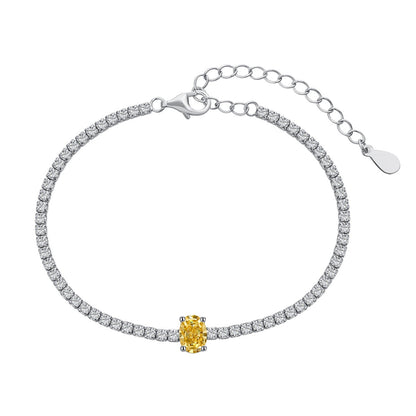 [AURORA]0,75 Karat Exquisites Ovalschliff-Tagesarmband