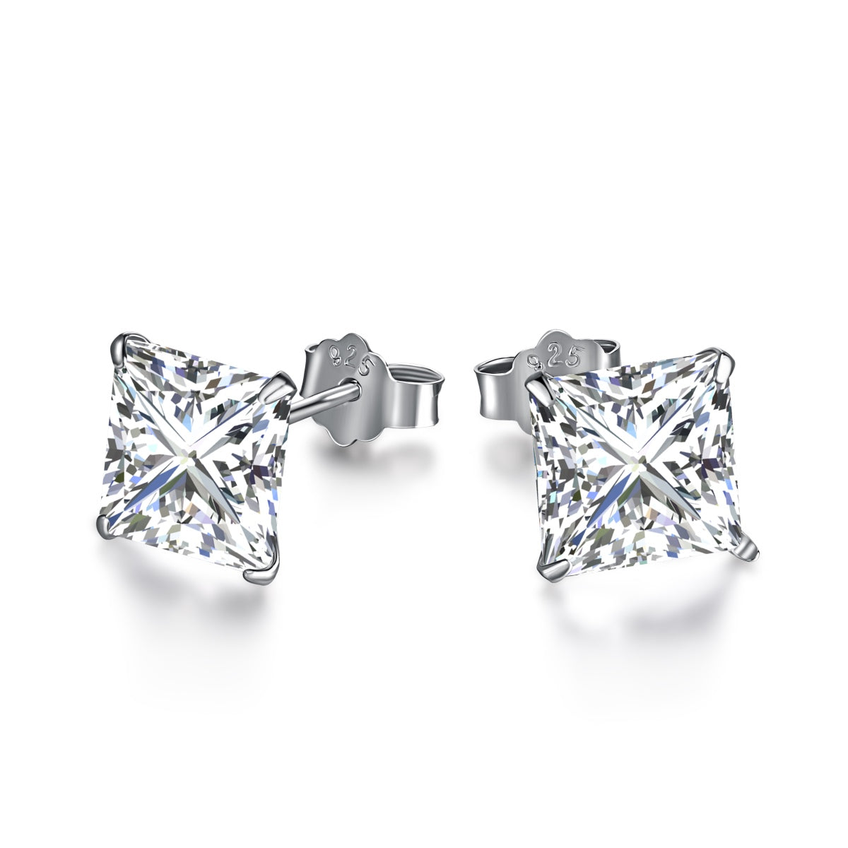 [Aurora]Ornate Square Shape Earrings