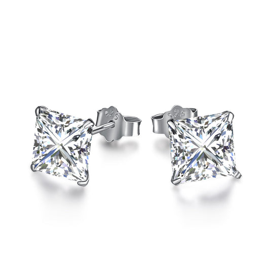 [Aurora]Ornate Square Shape Earrings