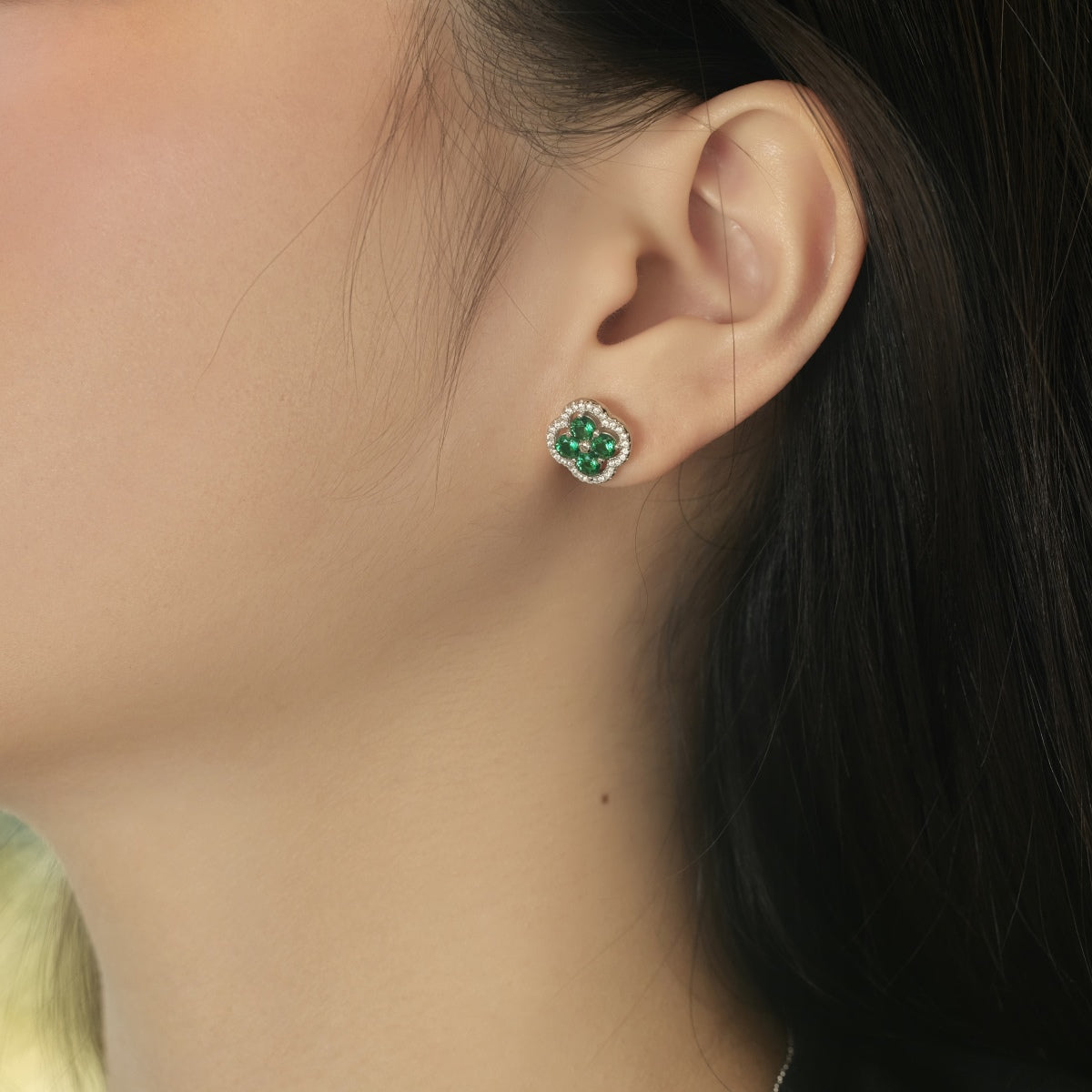 [Aurora]Four-Leaf Clover Exquisite Earrings