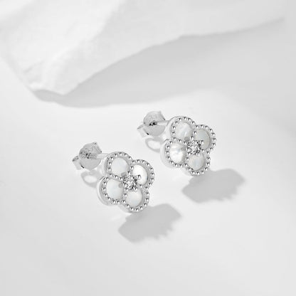 [Aurora]Four-Leaf Clover Flower Shape Exquisite Earrings