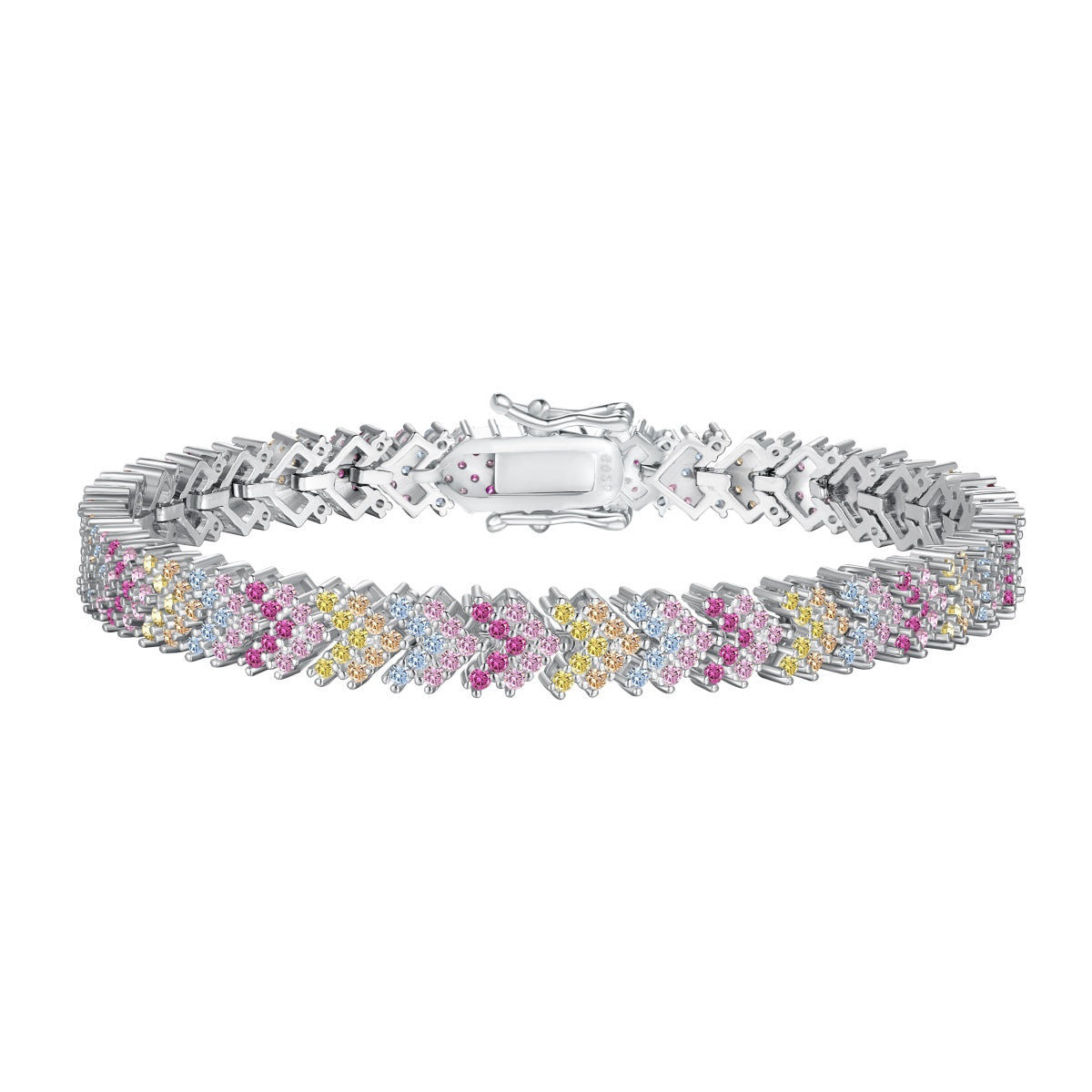 [Aurora]Ornate Sparkling Round Cut Party Bracelet
