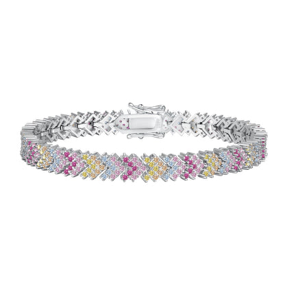 [Aurora]Ornate Sparkling Round Cut Party Bracelet