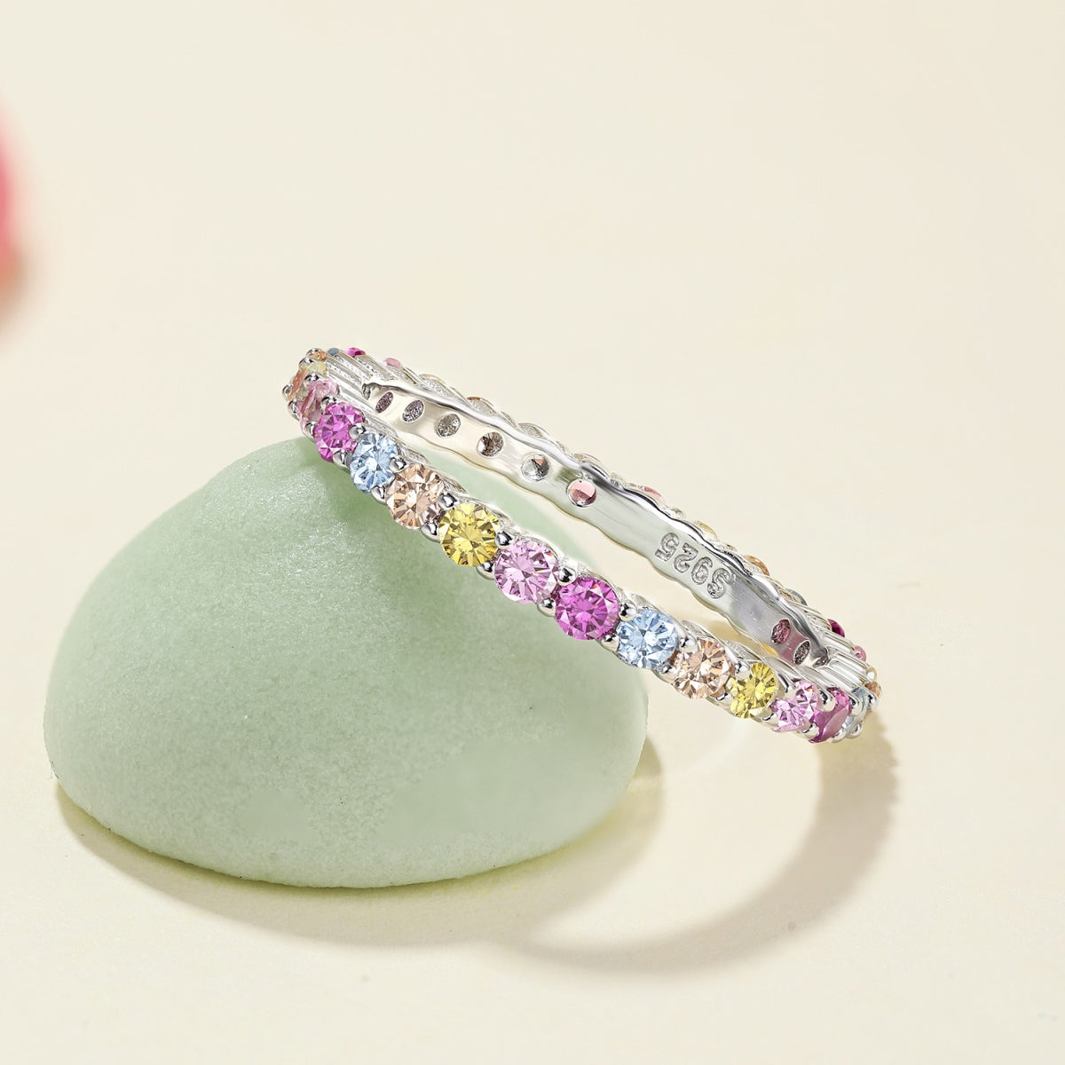 [AURORA]Elegant Vivid Round Cut Daily Ring