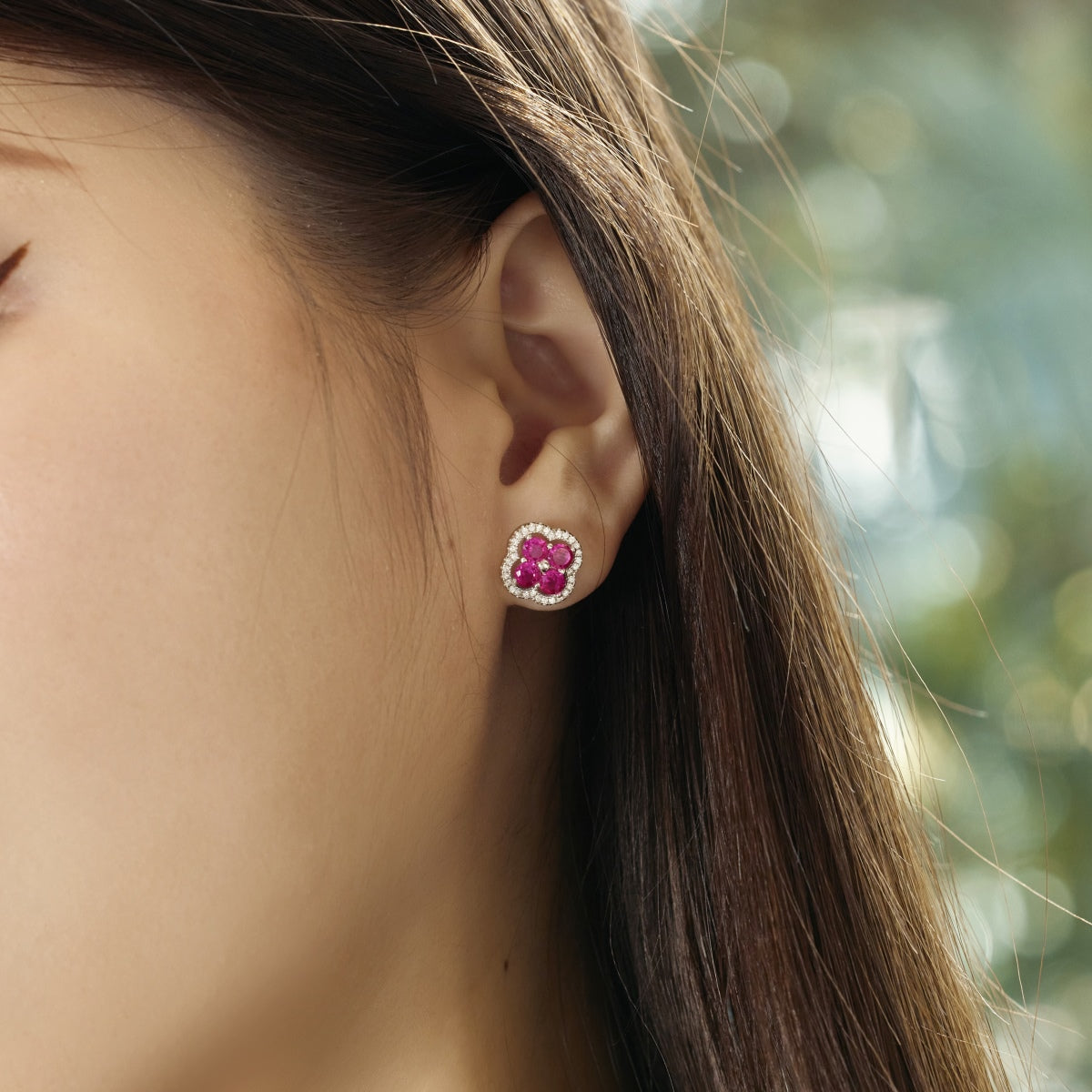 [Aurora]Four-Leaf Clover Exquisite Earrings