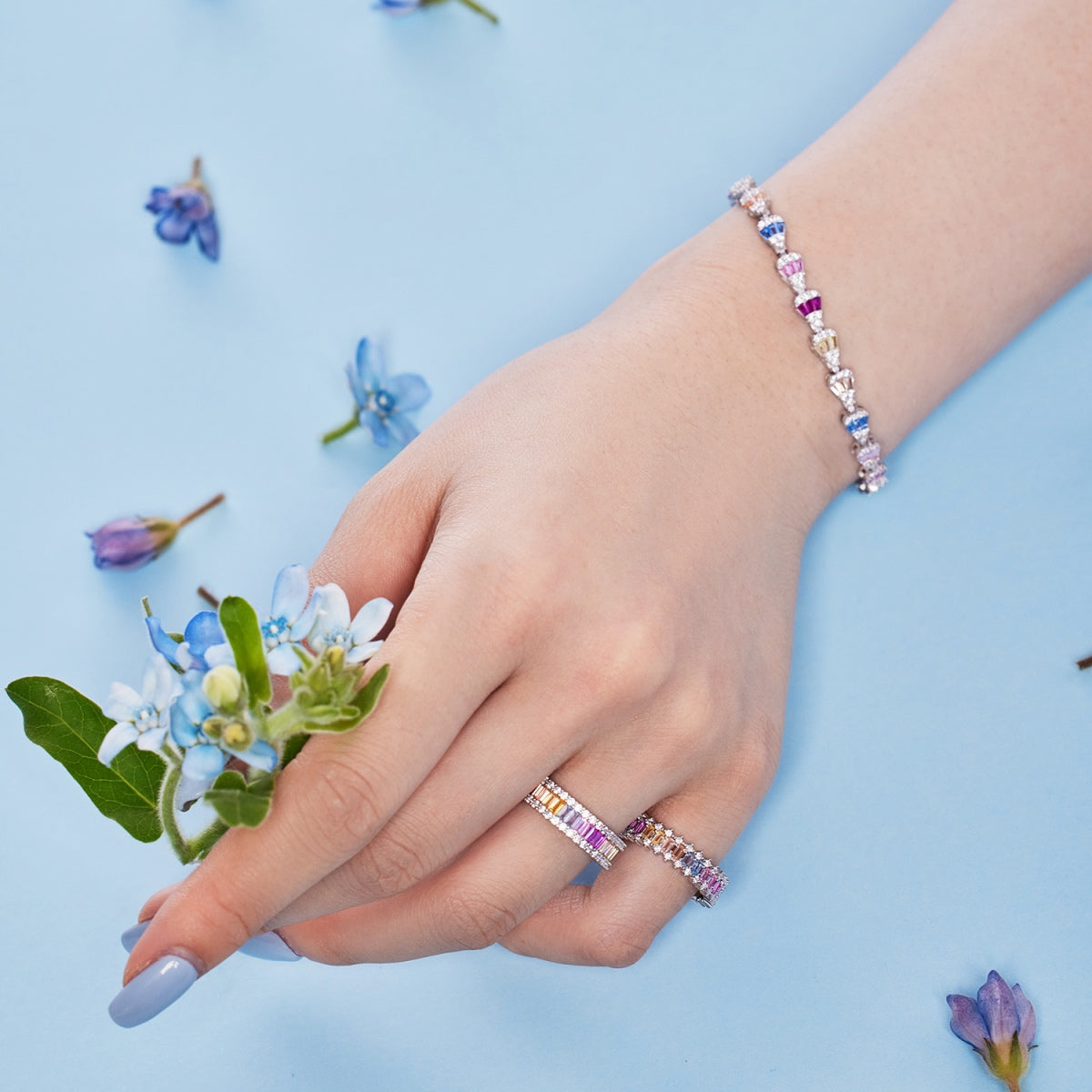 [Aurora]Radiant Water Drop Shape Daily Bracelet