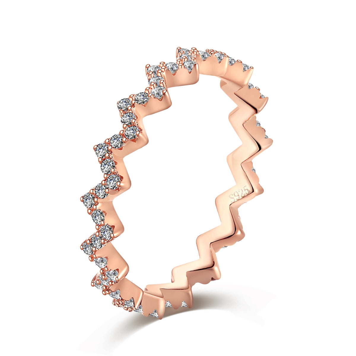 [Aurora]Delicate Enchanting Wave Shape Daily Ring