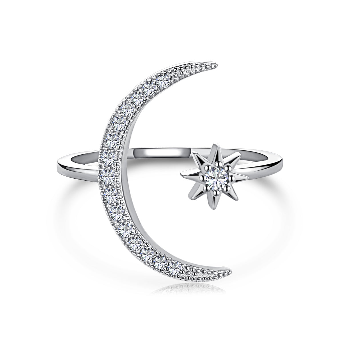 [Aurora]Eternity Moon & Star Ring