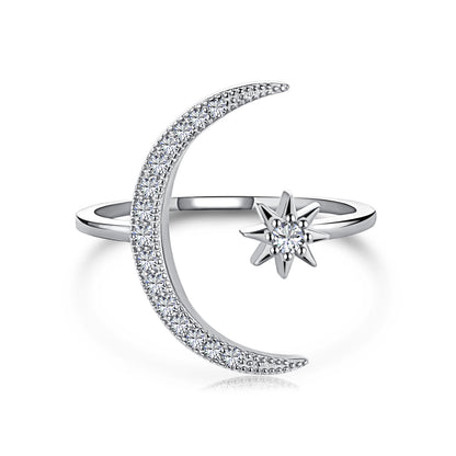 [Aurora]Eternity Moon & Star Ring