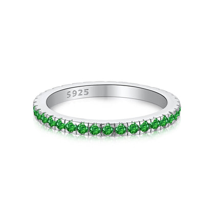 [Aurora]Delicate Sparkling Round Cut Daily Ring