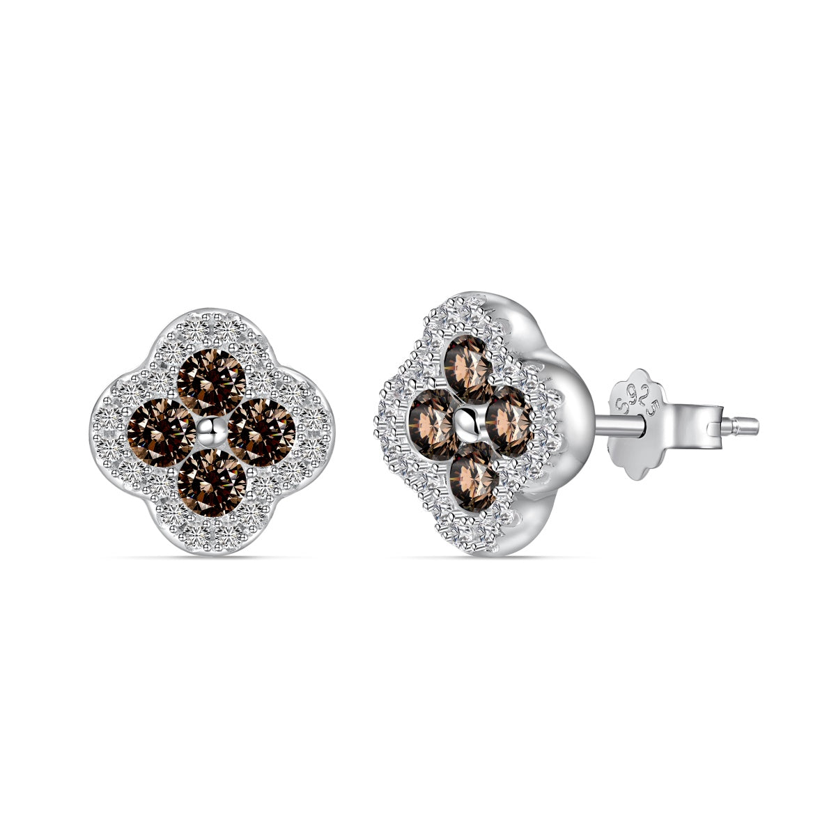 [Aurora]Four-Leaf Clover Flower Shaped Earrings