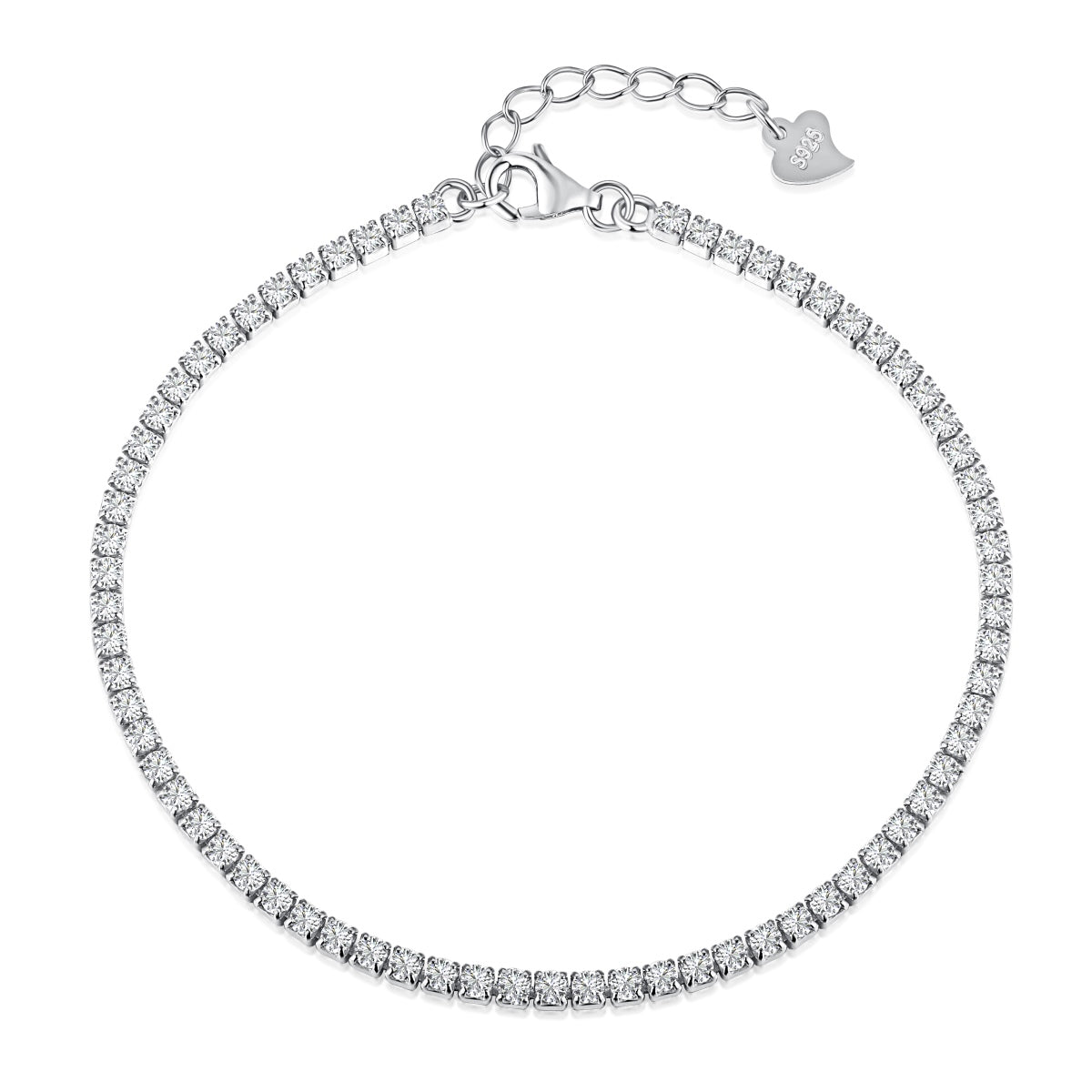 [Aurora]Radiant Shinning Princess Cut Tennis Bracelet