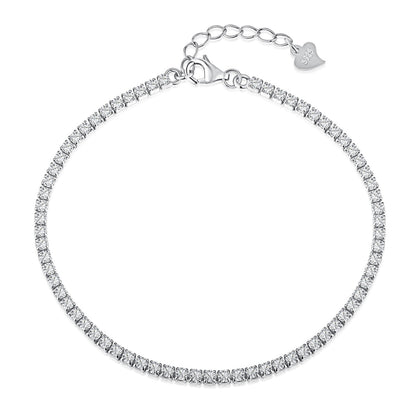 [Aurora]Radiant Shinning Princess Cut Tennis Bracelet