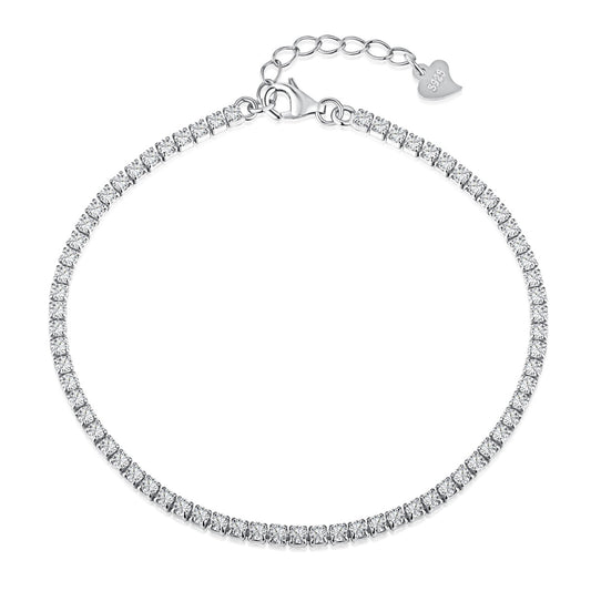 [Aurora]Radiant Shinning Princess Cut Tennis Bracelet