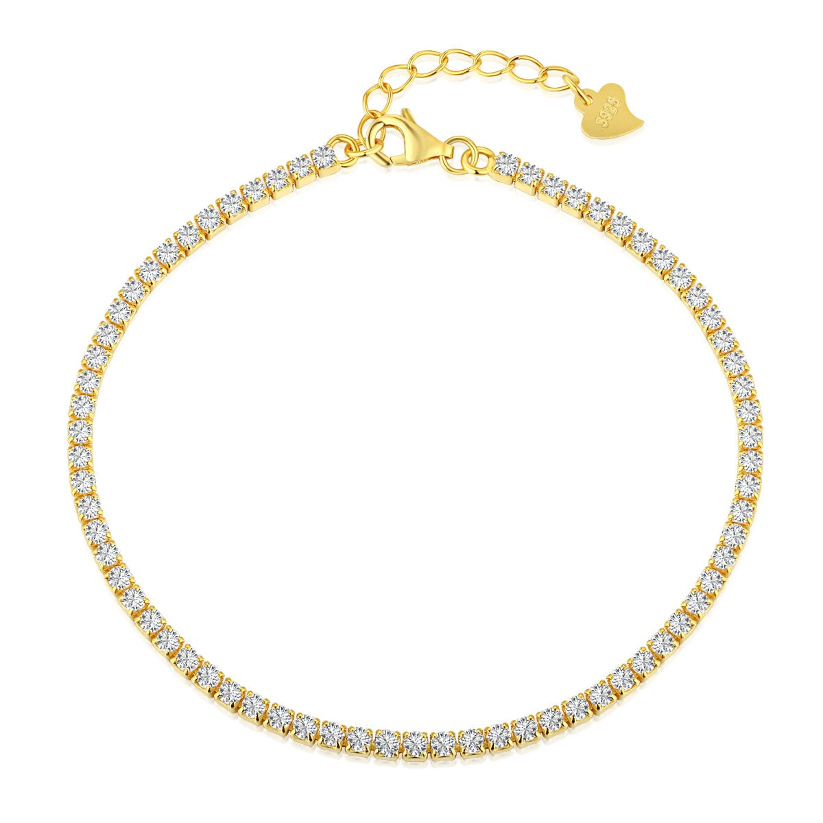 [Aurora]Radiant Shinning Princess Cut Tennis Bracelet