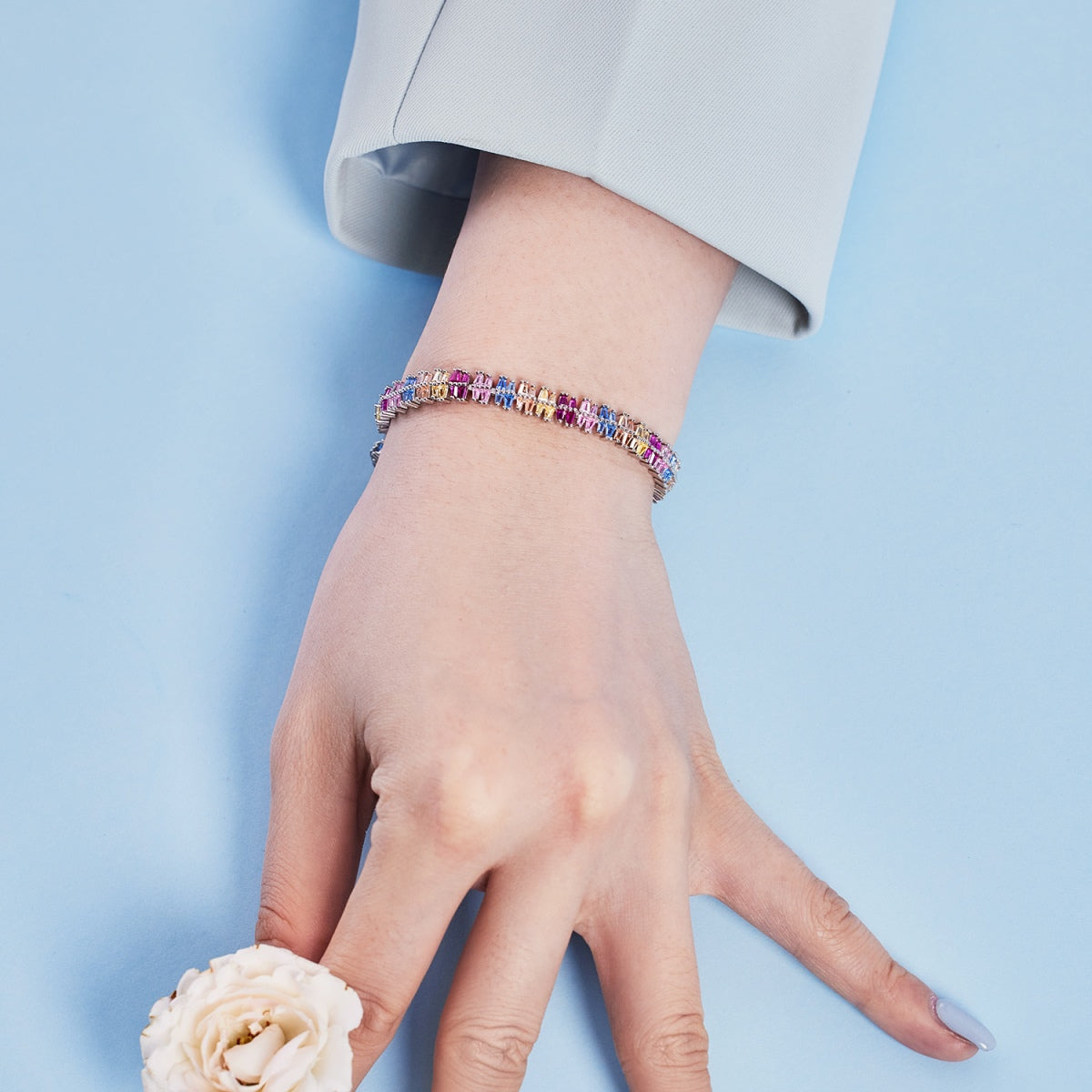[Aurora]Sparkling Exquisite Multi Cut Party Bracelet