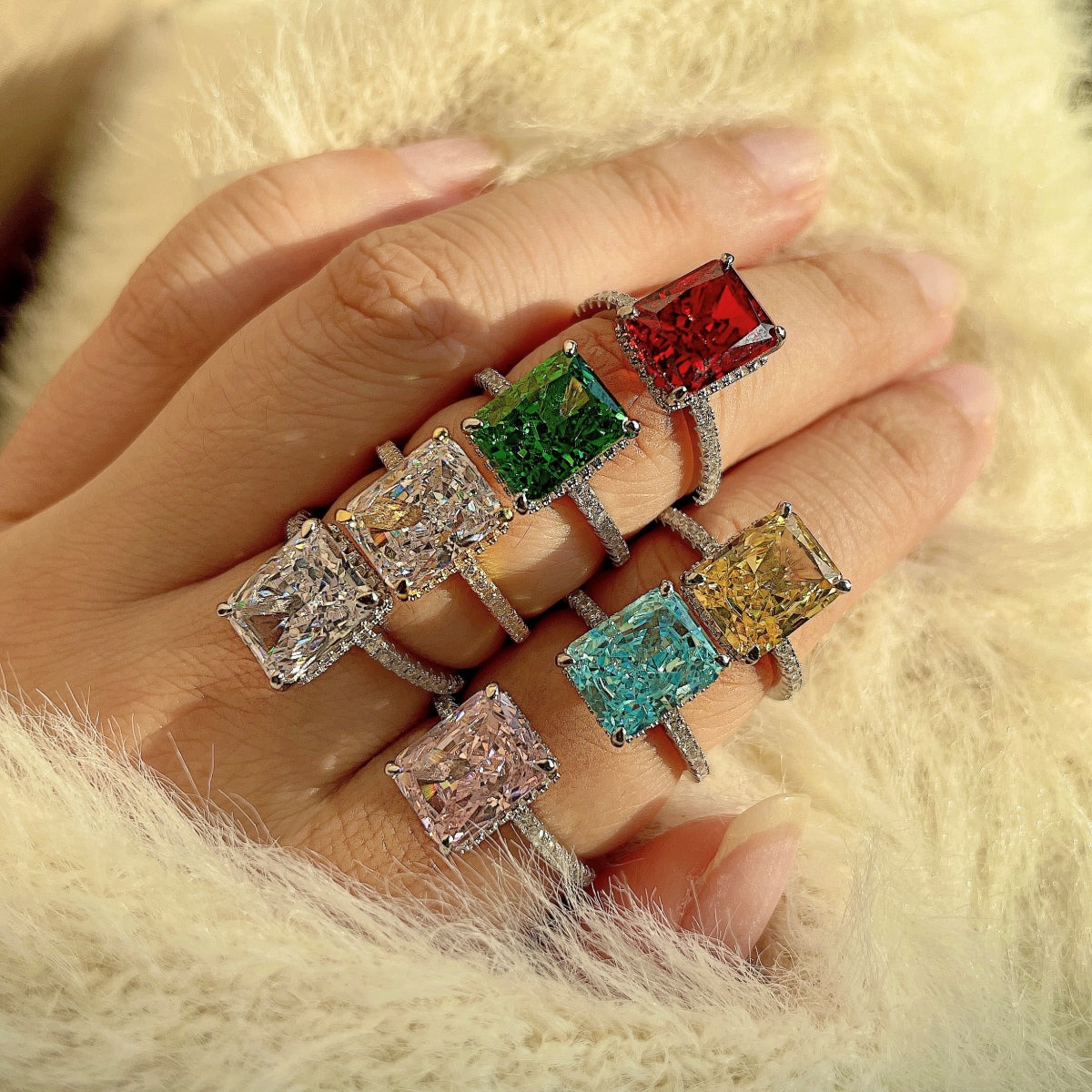 [Aurora]4.0 Carat Luxurious Engagement Ring
