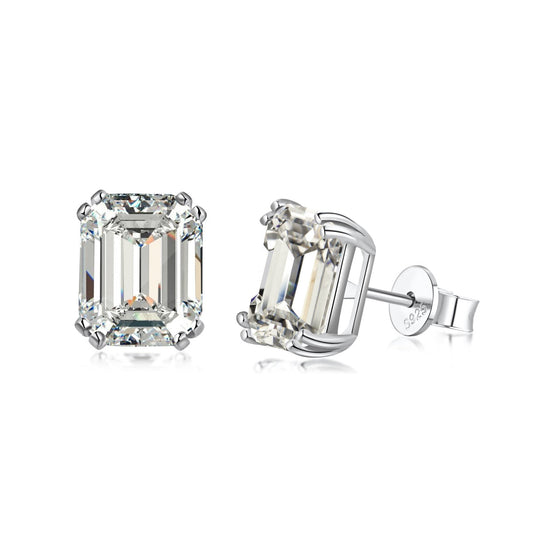 [Aurora]Dazzling Square Shape Earrings