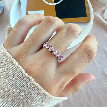 [AURORA]0,25 Karat Radiant Romance Herzschliff-Liebhaberring