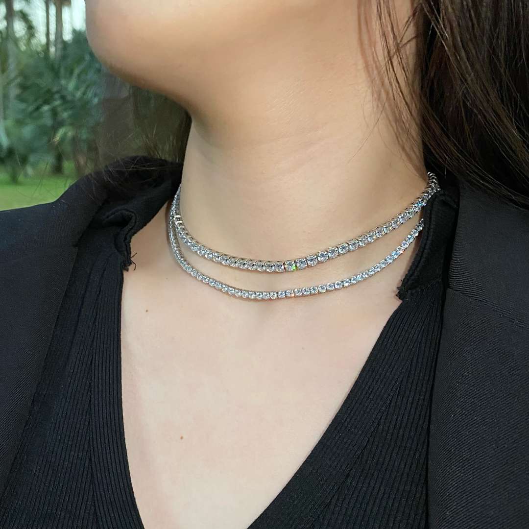 [Aurora]Elegant Tennis Chain Necklace