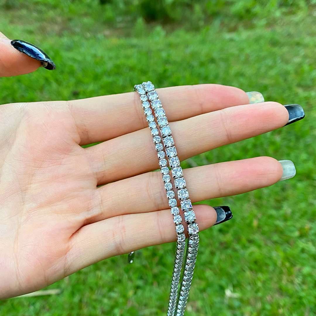 [Aurora]Elegant Tennis Chain Necklace