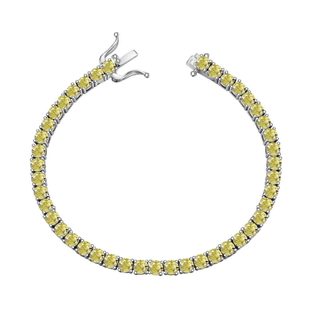 [AURORA]Ornate Dazzling Round Cut Tennis Bracelet