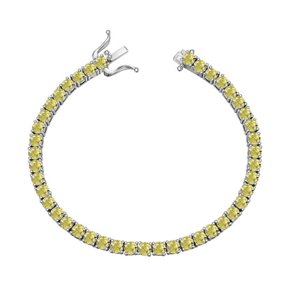 [AURORA]Ornate Dazzling Round Cut Tennis Bracelet
