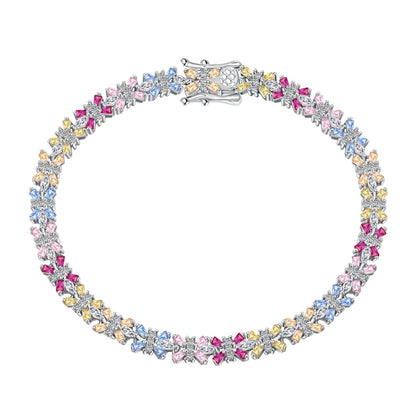 [AURORA] Strahlend buntes Party-Armband im Smaragdschliff