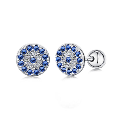 [Aurora]Devil's Eye Ear Bone Nail Earrings