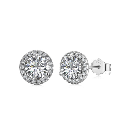 [Aurora]Classic Princess Round Shape Earrings