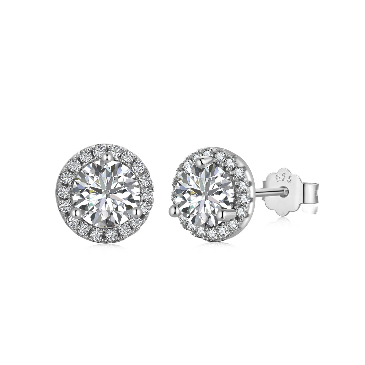 [AURORA]Classic Princess Round Shape Earrings