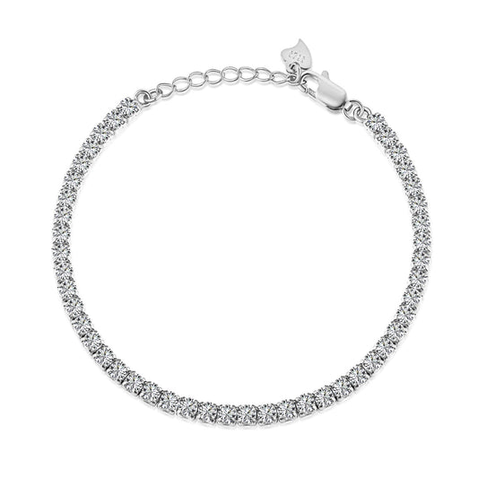 [AURORA]Sparkling Round Cut Daily Bracelet