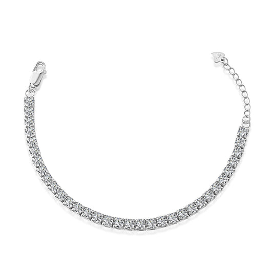 [AURORA]Sparkling Radiant Princess Cut Tennis Bracelet