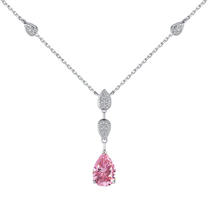 [Aurora]Dazzling Pear Cut Necklace