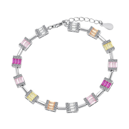 [AURORA] Zierliches, bezauberndes Armband im Smaragdschliff