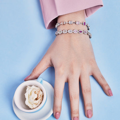 [AURORA]Exquisite Ornate Emerald Cut Daily Bracelet