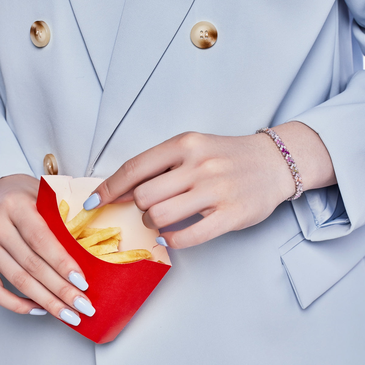 [AURORA]Dazzling Unique Multi Shape Daily Bracelet