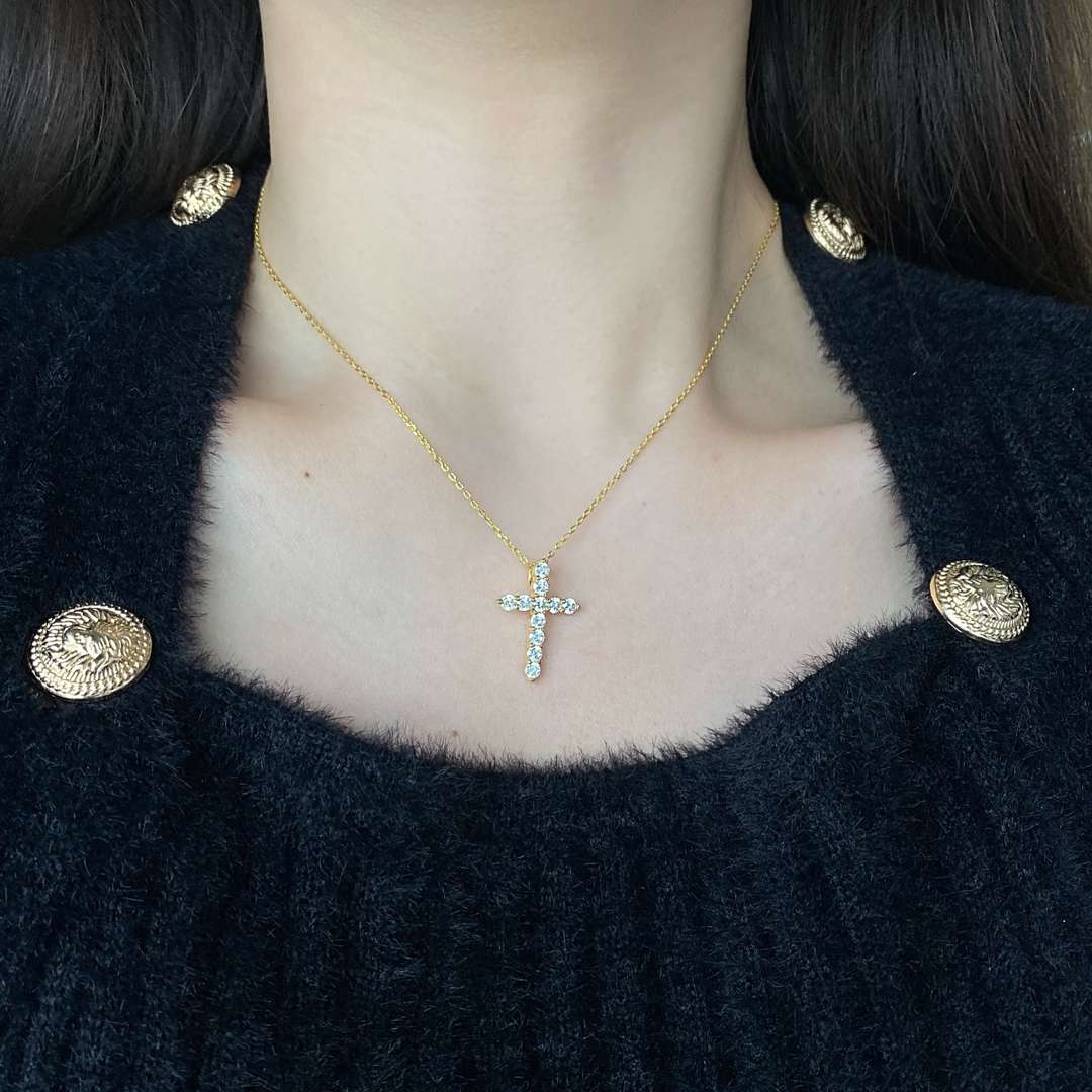 [Aurora]Unique Cross Shape Necklace