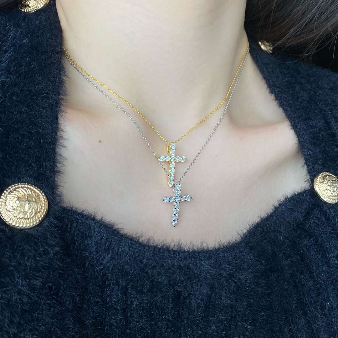 [Aurora]Unique Cross Shape Necklace