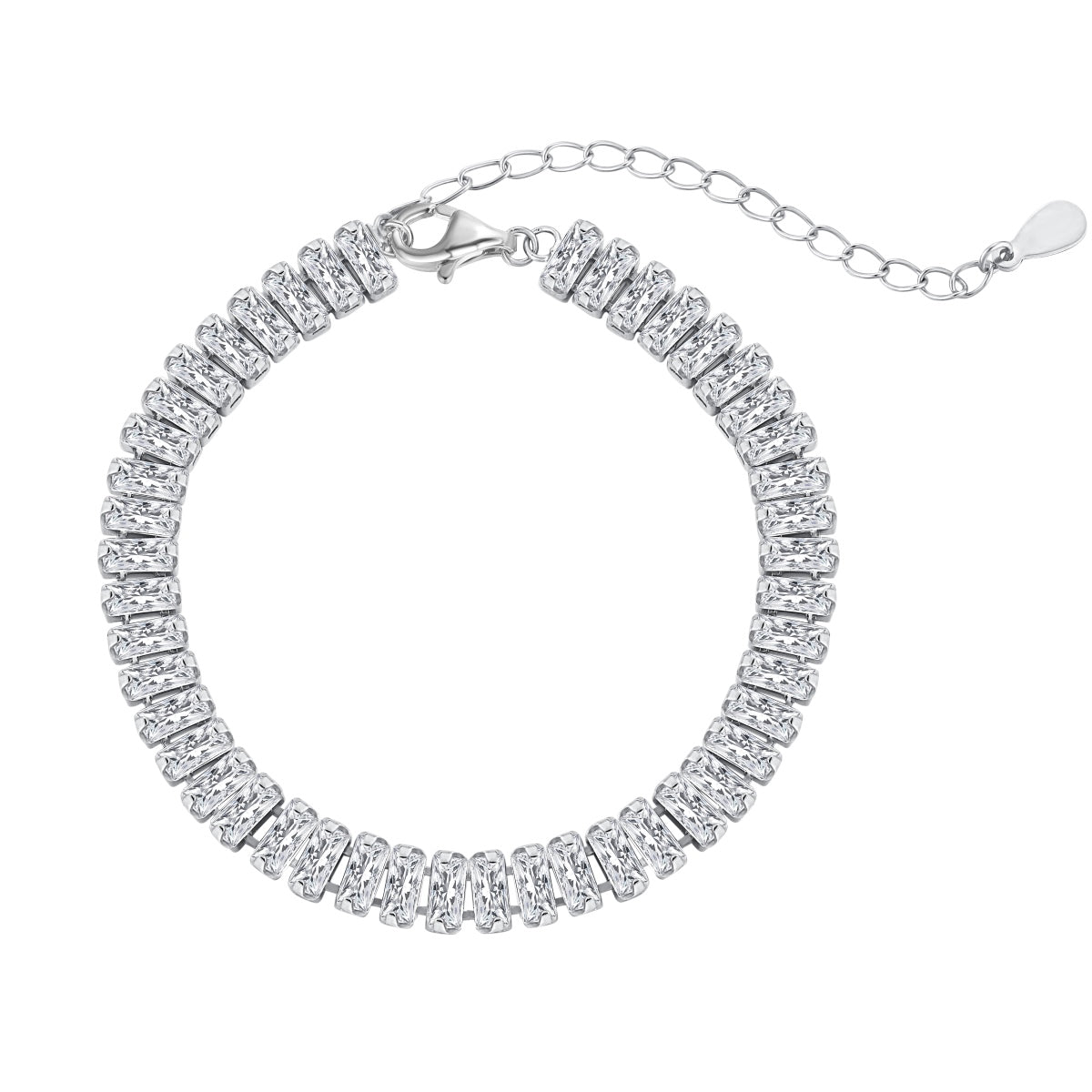 [AURORA]Exquisites Smaragdschliff-Tagesarmband