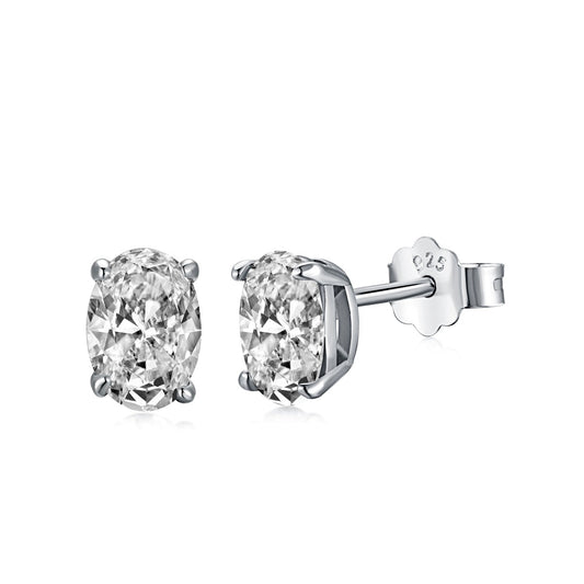 [AURORA]Oval Classic Dignified Elegant Earrings