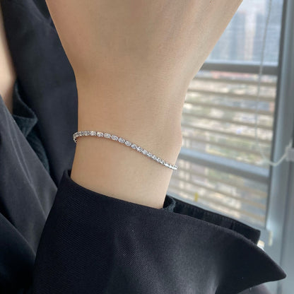 [Aurora]Elegant Emerald Cut Daily Bracelet