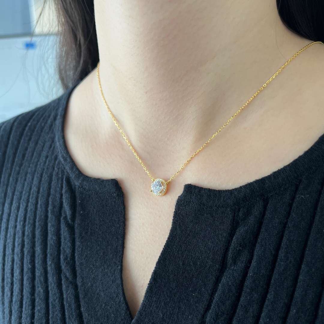 [Aurora]Luxurious Round Cut Necklace