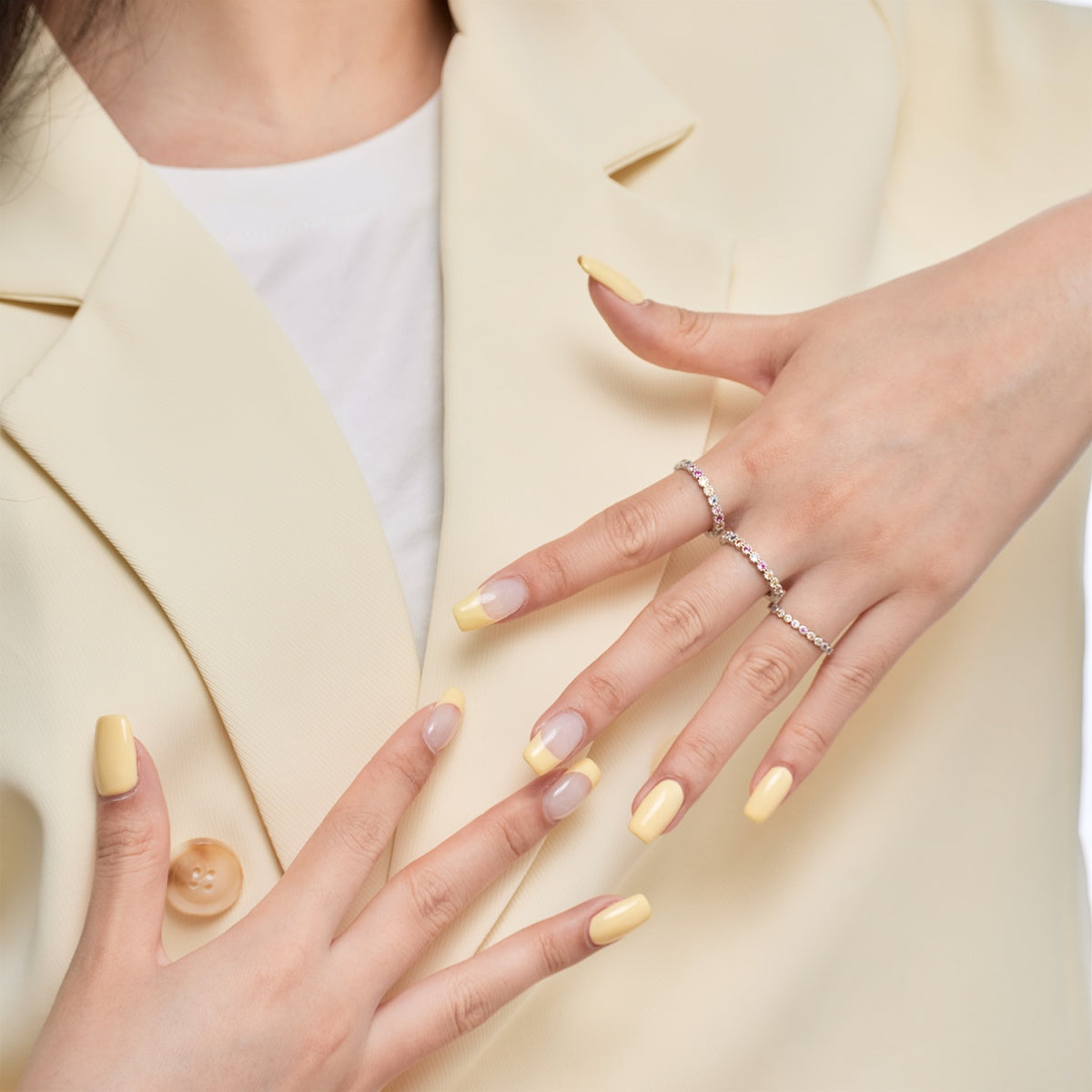 [Aurora]Dazzling Lustrous Round Cut Tennis Ring