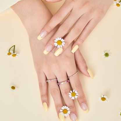 [AURORA]Dazzling Lustrous Round Cut Tennis Ring