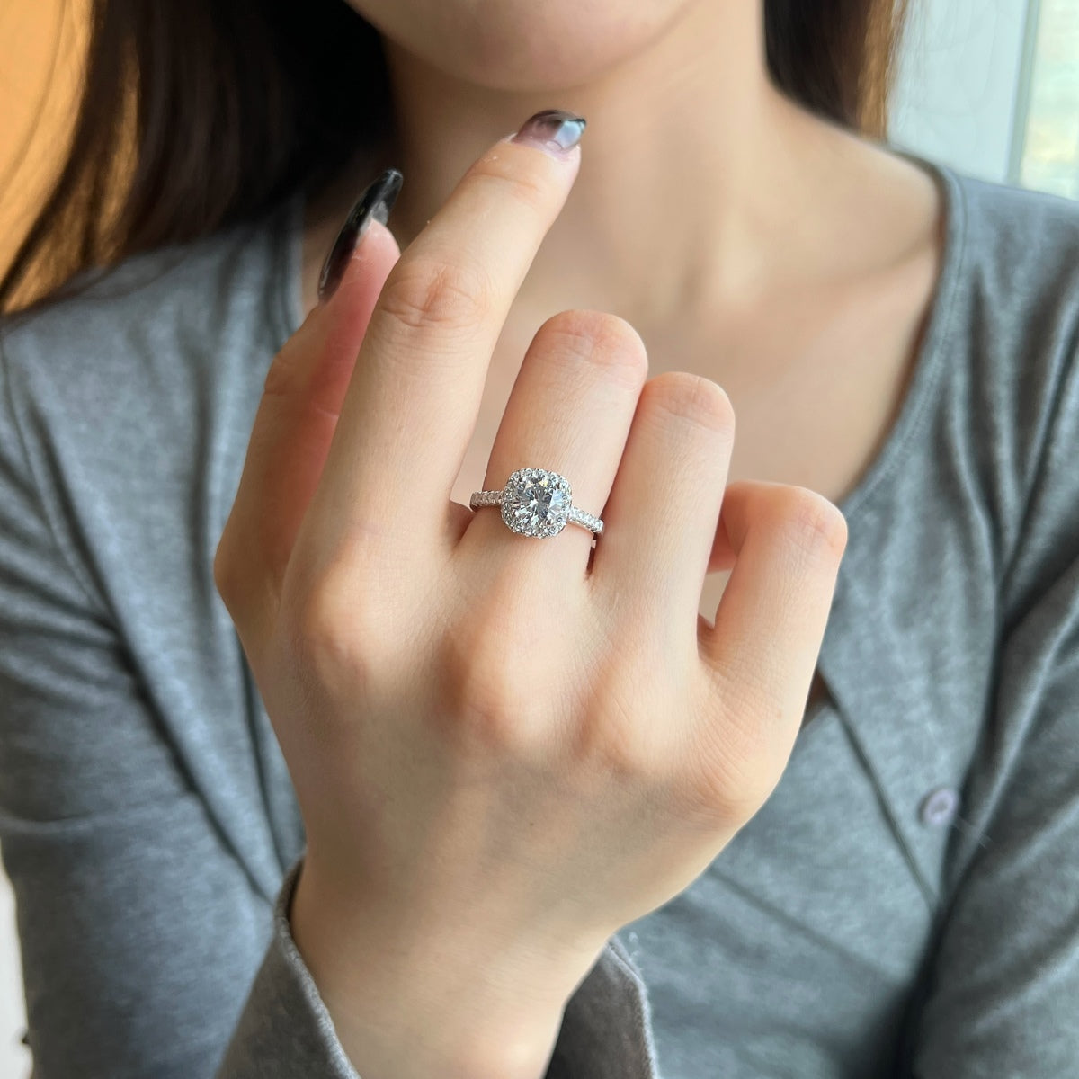 [Aurora]Dazzling Resplendent Round Cut Wedding Ring