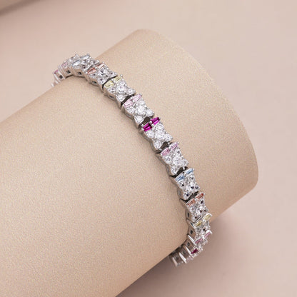 [AURORA] Einzigartiges buntes Armband in Blumenform für den Alltag
