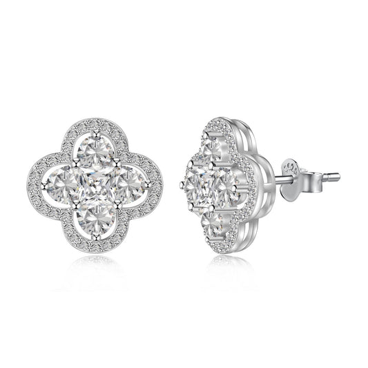[AURORA]Lucky Four-Leaf Clover Exquisite Earrings
